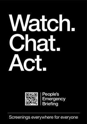 The People's Emergency Briefing (12A) :: Next Showing Saturday 9th May 2:00 PM